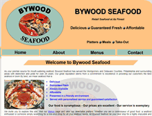 Tablet Screenshot of bywoodseafoodmarket.com